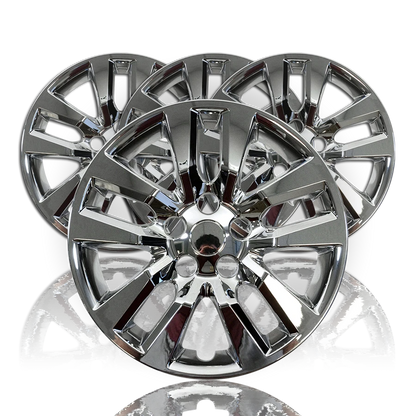 Chrome Wheel Covers Snap On Full Rim Hub Caps for 2013-2018 Nissan Altima 16"