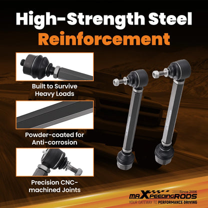 Front Lower Tie Rod Ends for Chevrolet Silverado 1500 GMC Sierra (1999–2007)