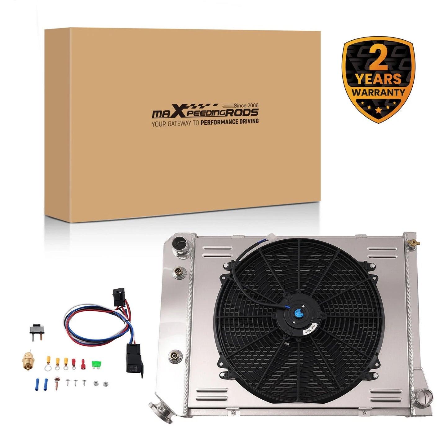 Aluminum 3 Row Radiator Fan Kit for Chevrolet Caprice (1980–1985)