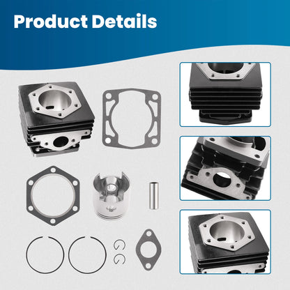 Engine Cylinder & Piston Rebuild Kit for EZGO 1976–1988 2 Cycle 244CC