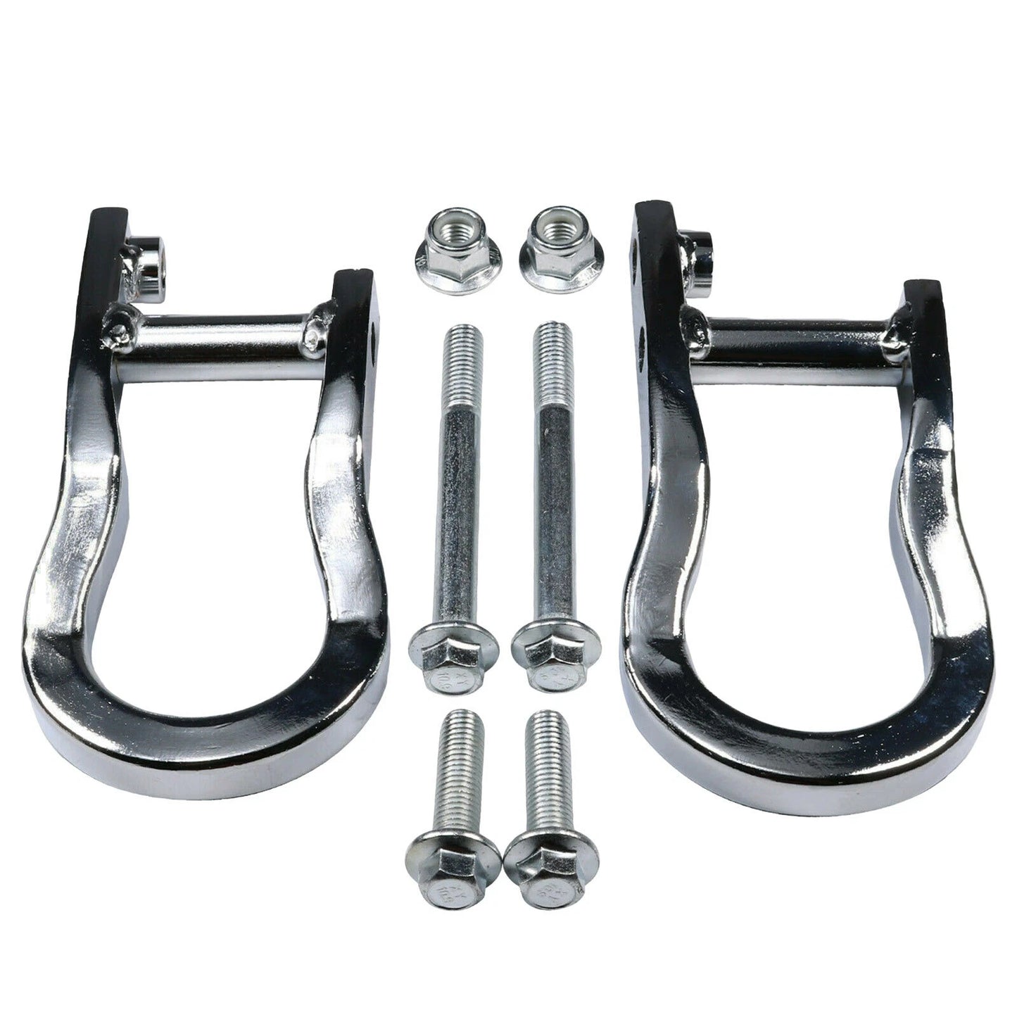 2X Chrome Tow Hooks for Chevy Silverado 1500 (2007–2018) GMC Sierra
