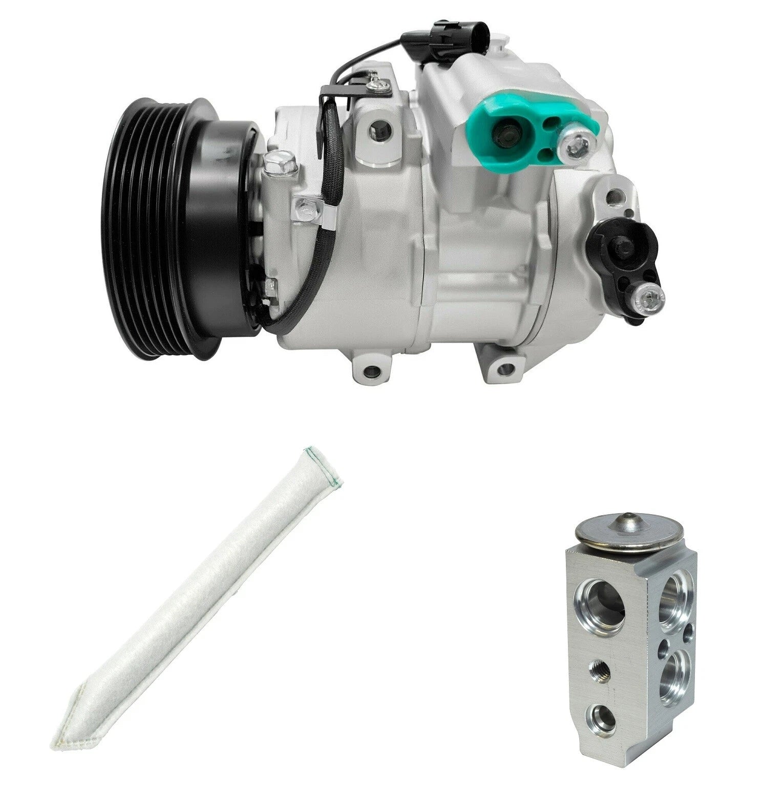 A/C Compressor Kit Replacement for Kia Forte 2.0L 2.4L (2010–2010)