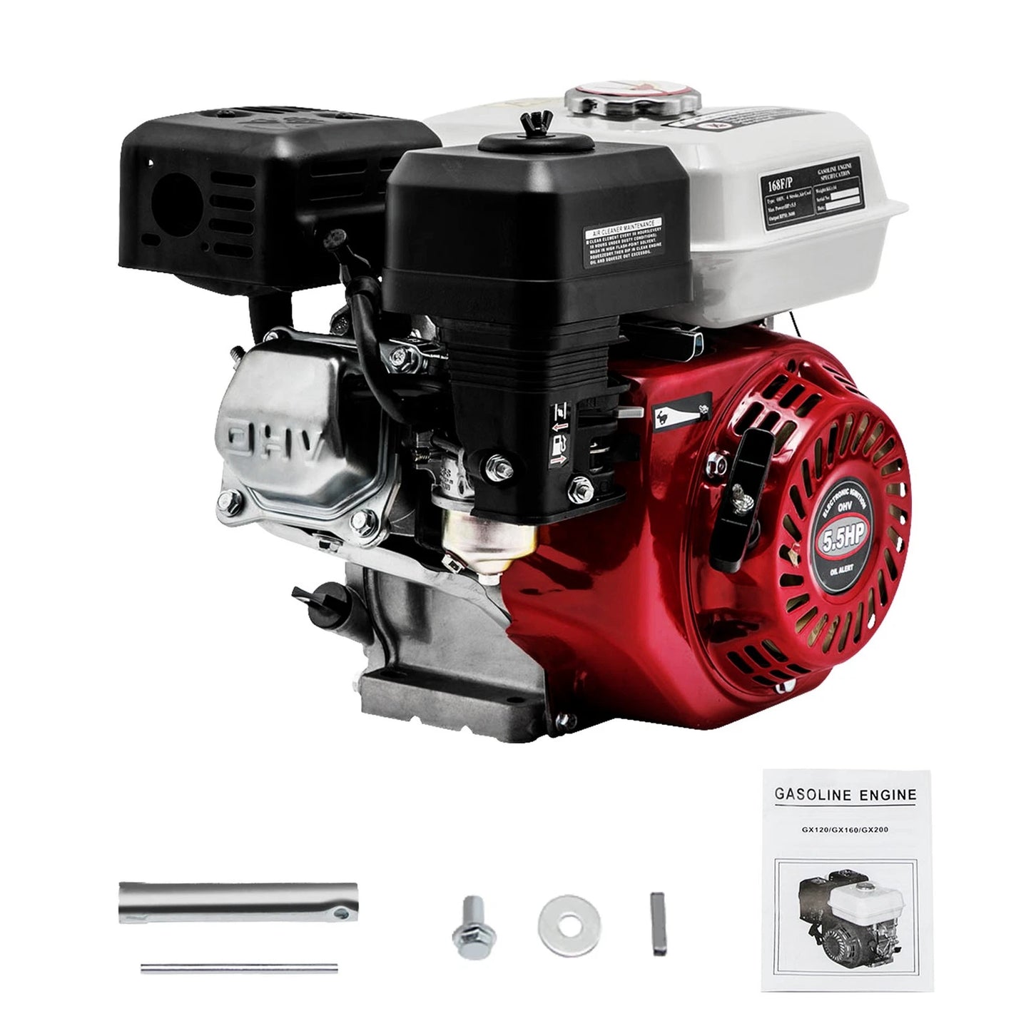 5.5HP Air-Cooled Gasoline Engine for Honda GX160 (168cc) (56–70)