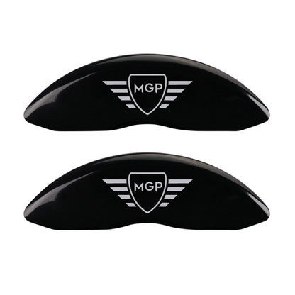Caliper Covers Set of 4 Black with MGP Logo for Kia Sedona (2015–2019)