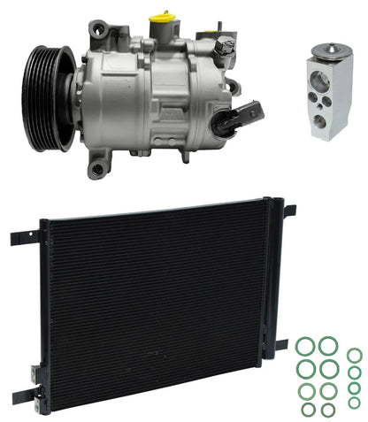 AC Compressor Kit With Condenser Replacement for Volkswagen Golf R (2015–2015)