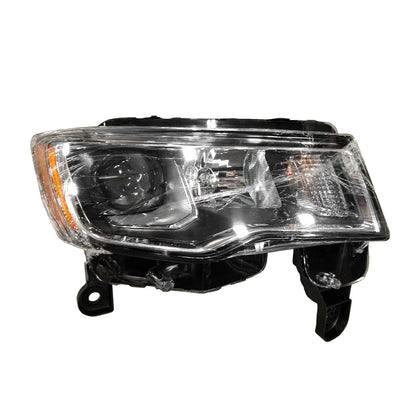 Chrome Passenger Side Halogen Headlight Assembly for 2017-21 Jeep Grand Cherokee