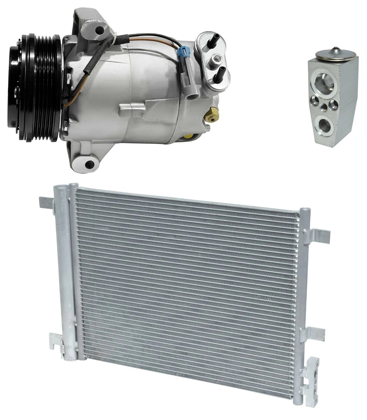 AC Compressor Kit With Condenser for Chevrolet HHR 2007–2011 2.2L 2.4L