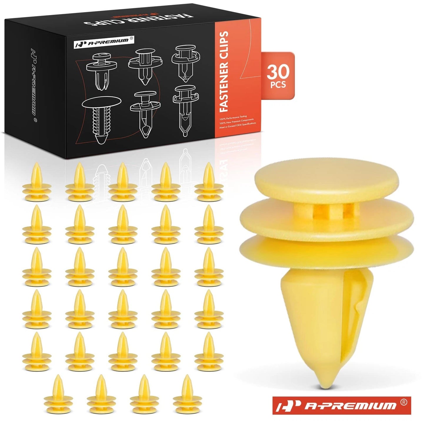 30 Pcs Nylon Rocker Panel Moulding Clips for GM Chevy