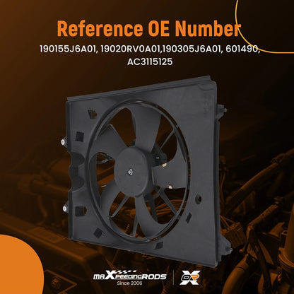 Electric Radiator Cooling Fan Left for Acura MDX and Honda Pilot (2014–2022)