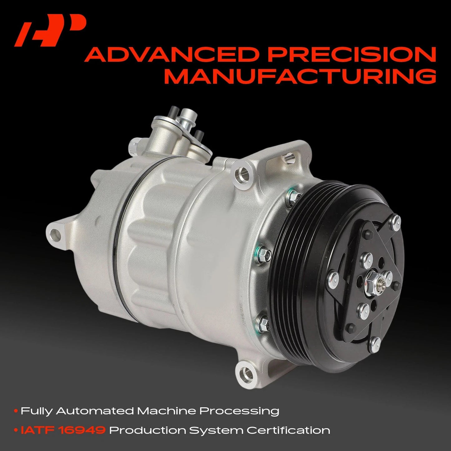 A/C Compressor with Clutch for Chevrolet Equinox GMC Terrain (2015–2017)