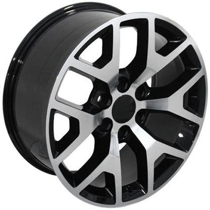 Black Wheel 22x9 Machined Face Replacement for 2003–2014 Chevy Express