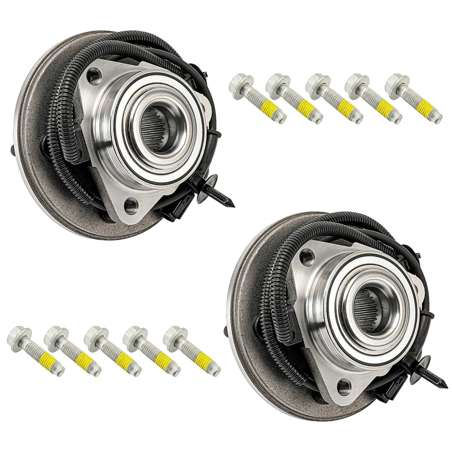 2x Front Wheel Hub Bearing Assembly for Ford Explorer Mountaineer (2011–2017)