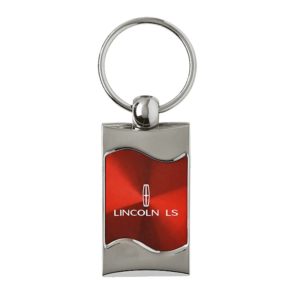 Red Rectangular Wave Keychain - Officially Licensed for Lincoln LS