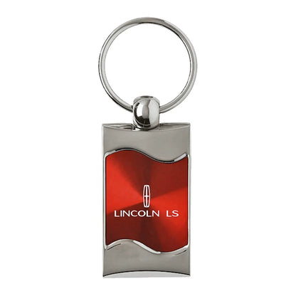 Red Rectangular Wave Keychain - Officially Licensed for Lincoln LS