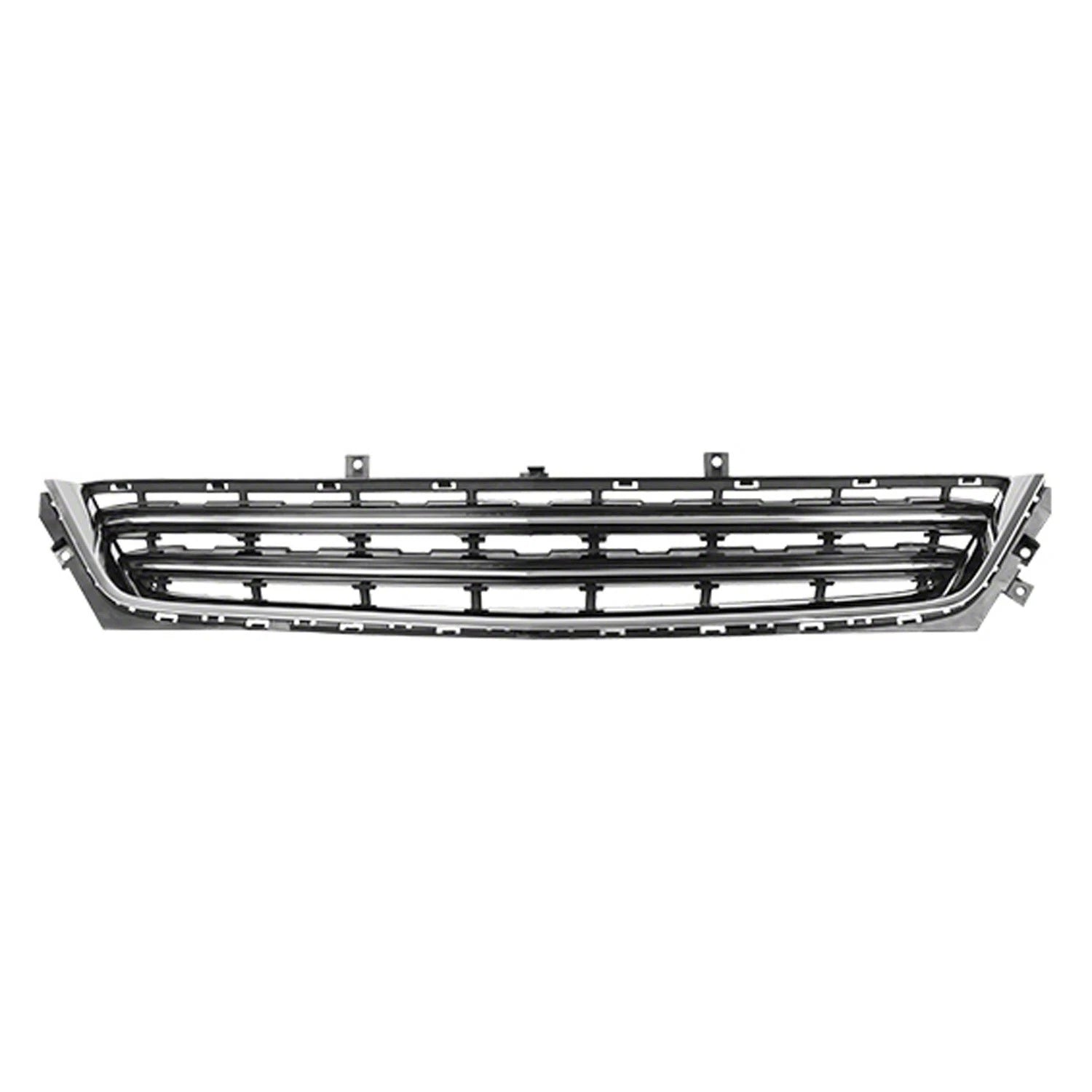 Replacement Black Chrome TPO Plastic Front Bumper Cover Grille