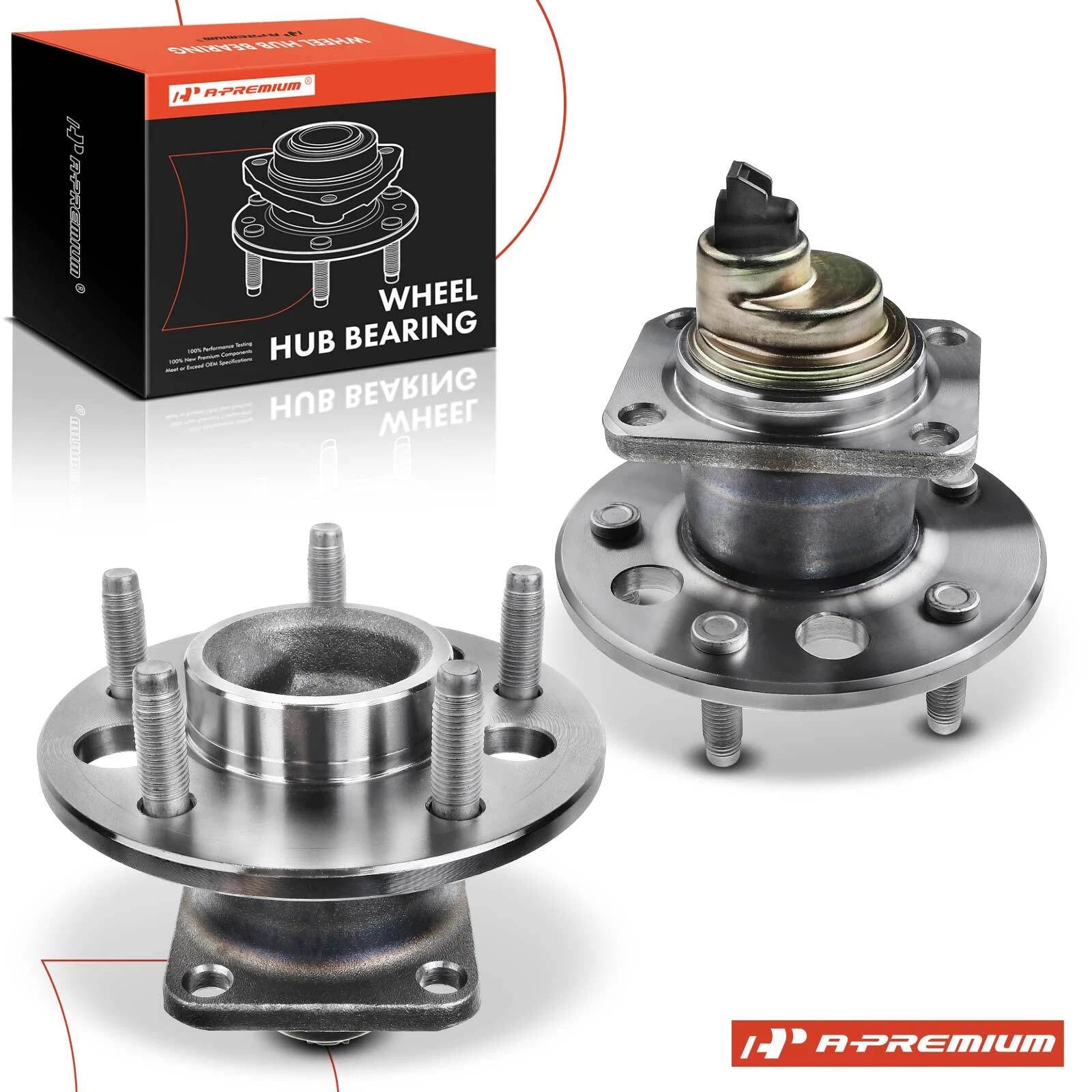 2X Rear Wheel Hub & Bearing Assembly w/ABS for Buick Regal (1989–1996)