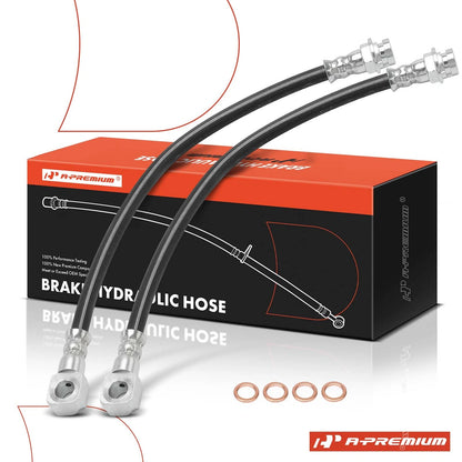 2X Rear Brake Hydraulic Hose for Chevy Malibu (1997–2003) Pontiac Oldsmobile