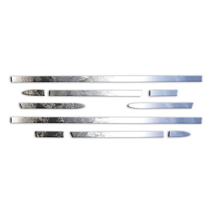 10pc 1 1/2" Side Molding for 2009-14 Ford F-150 Regular Cab 6.5' Bed w/o Flares