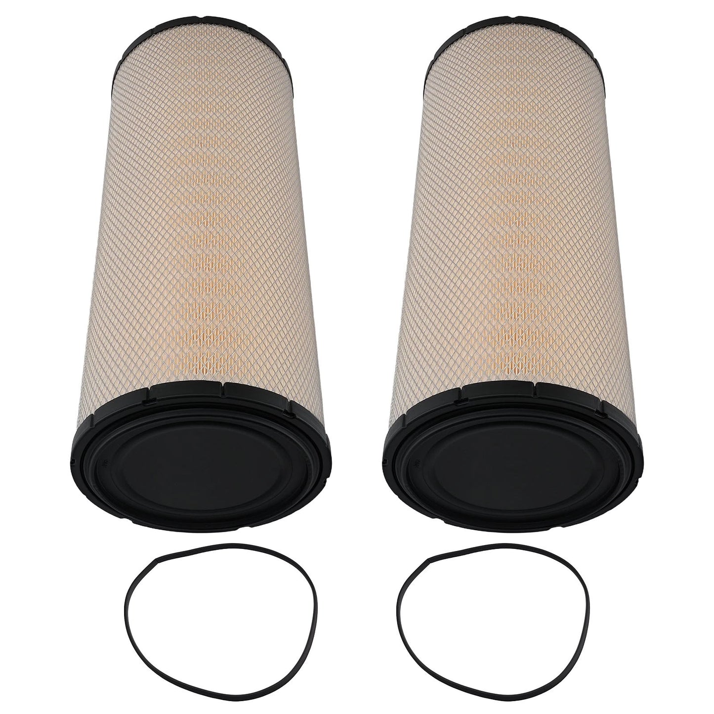 2x Air Filters for Freightliner Argosy FL80 Detroit Series 60 (1983–2007)