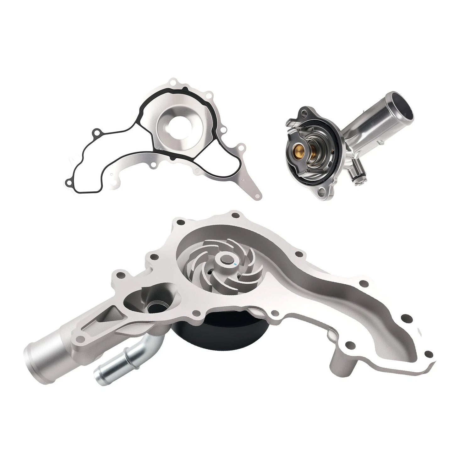 Coolant Water Pump with Thermostat Housing for Jeep Wrangler JK (2012–2018)