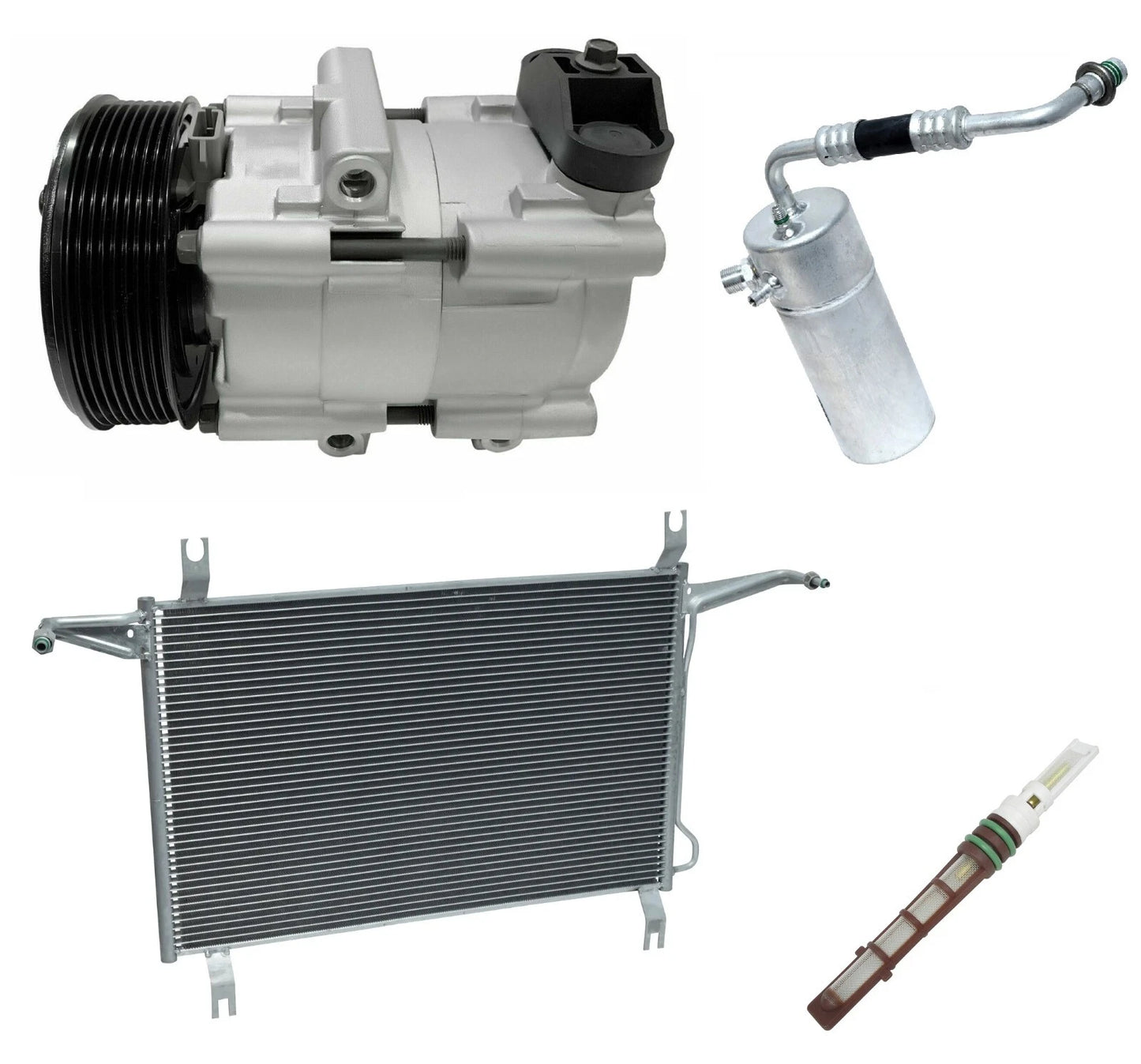 AC Compressor Kit With Condenser for Ford F-250 4.6L (1997–1997)