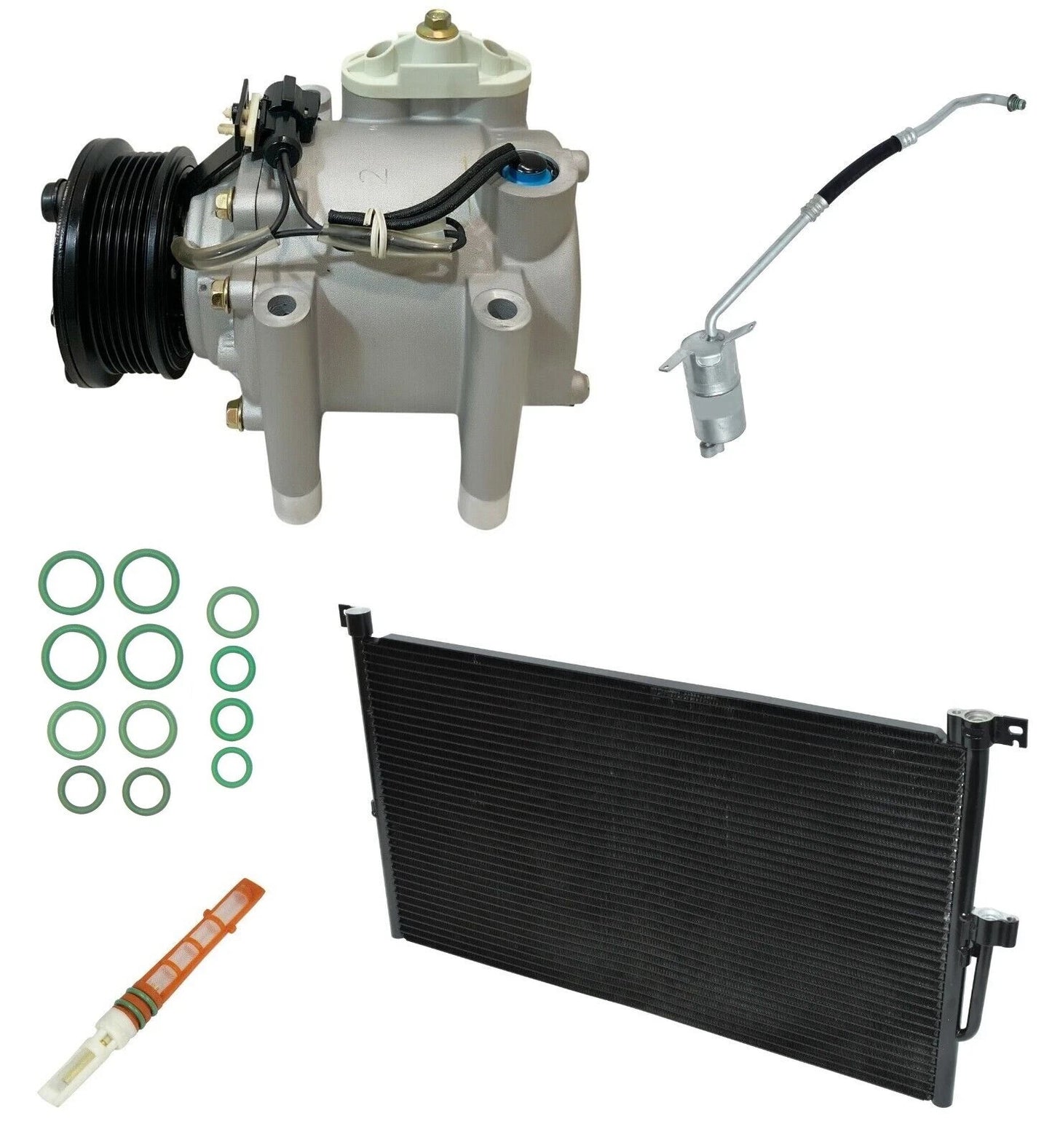 AC Compressor Kit With Condenser for Jaguar X Type (2002–2008)