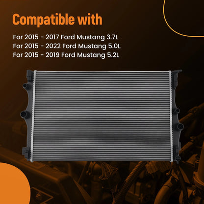 Aluminum Radiator Cooling for Ford Mustang (2015–2017)