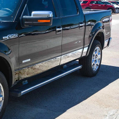 Chrome Rocker Panels with Flares for Ford F150 SuperCrew (2004–2008)