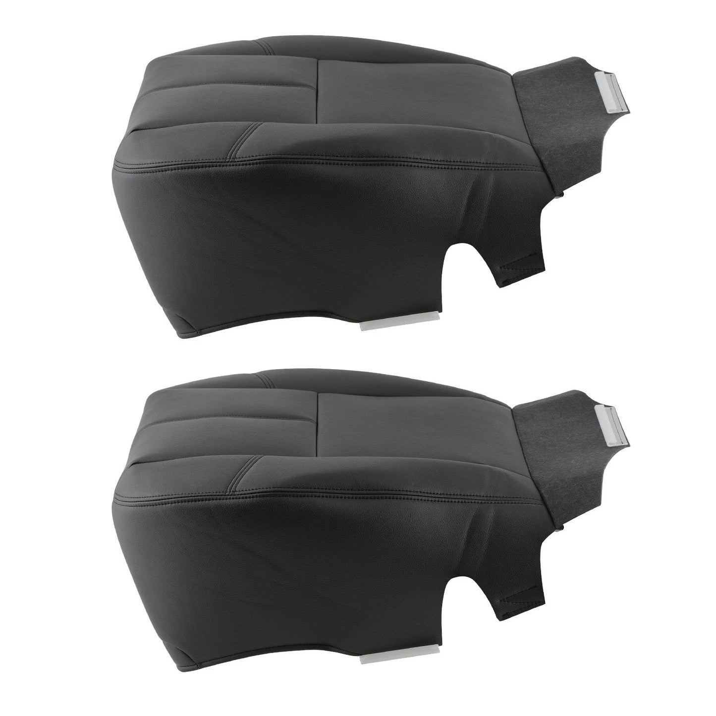 Bottom Leather Seat Cover Pair for GMC Yukon XL (2007–2012) Black