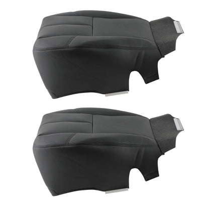 Bottom Leather Seat Cover Pair for GMC Yukon XL (2007–2012) Black