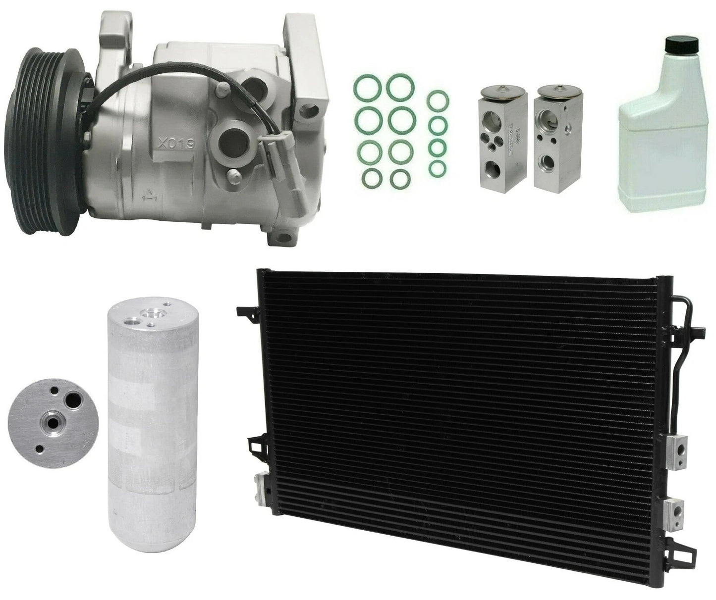 AC Compressor Kit with Condenser for Toyota Hilux (2011–2018)