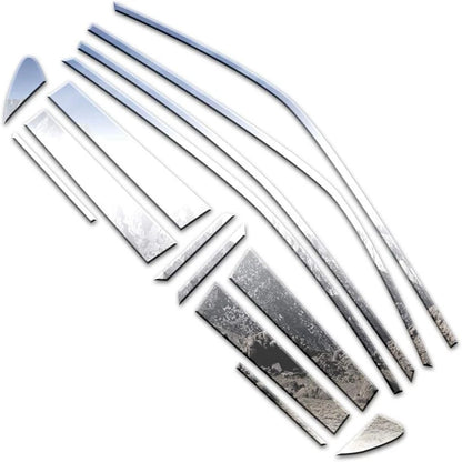 Luxury FX Chrome Window Package with Posts for Toyota Land Cruiser (2018–2024)