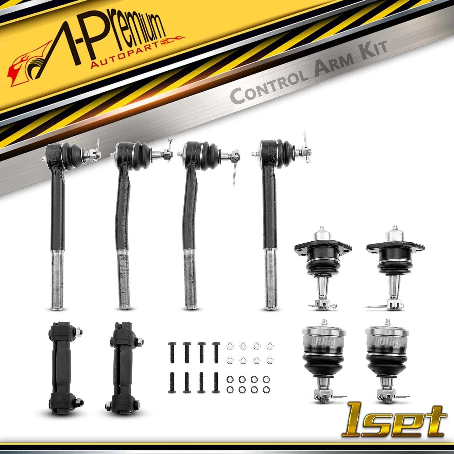 10x Tie Rod Ball Joint for Chevy Impala Caprice (1994–1996)