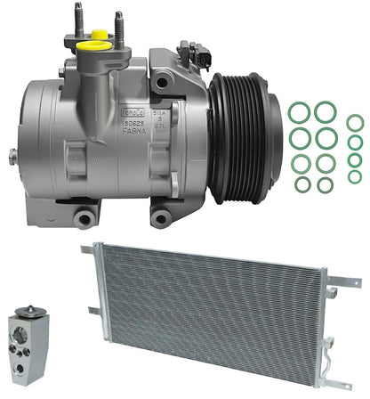 A/C Compressor Kit With Condenser for Ford F-250 Super Duty 6.7L (2018)