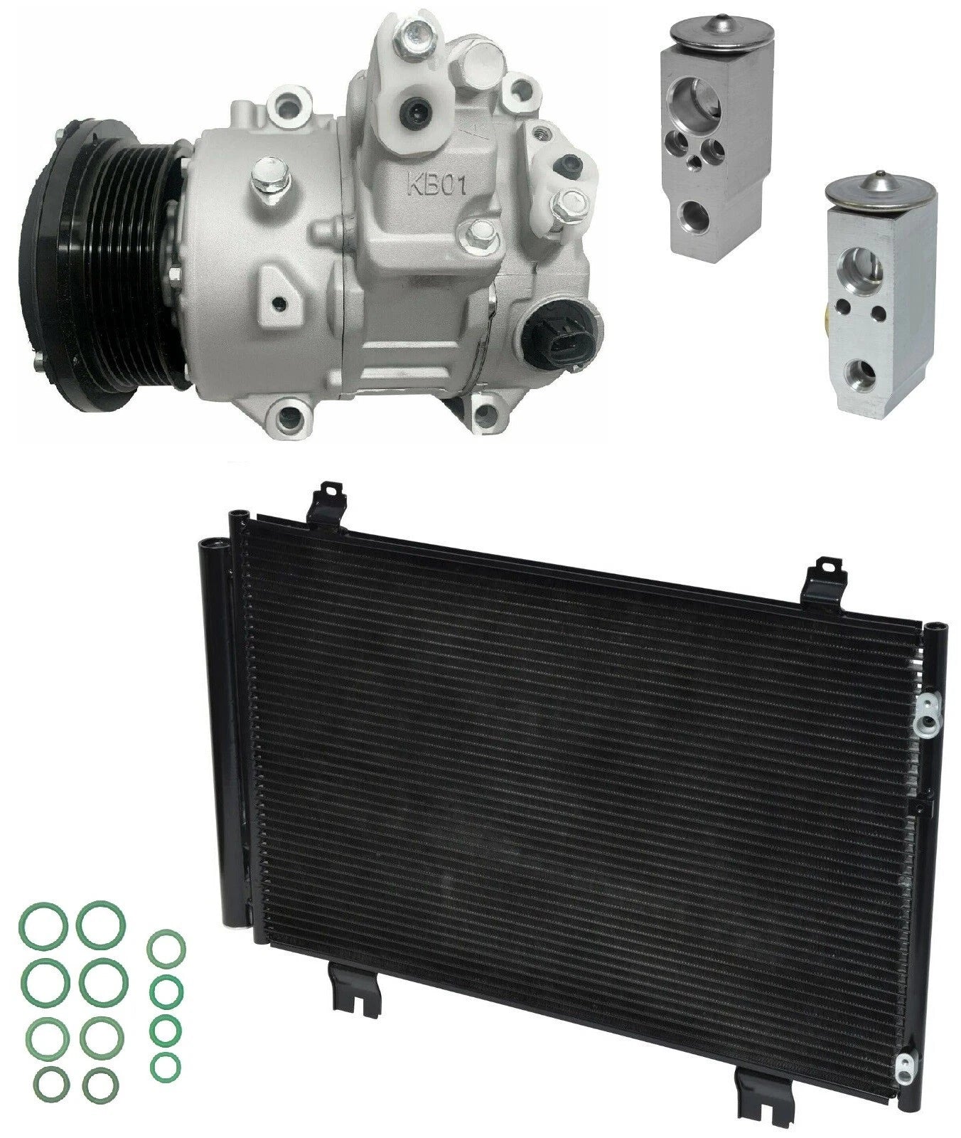 AC Compressor Kit With Condenser for Lexus LS460 4.6L (2017–2017)