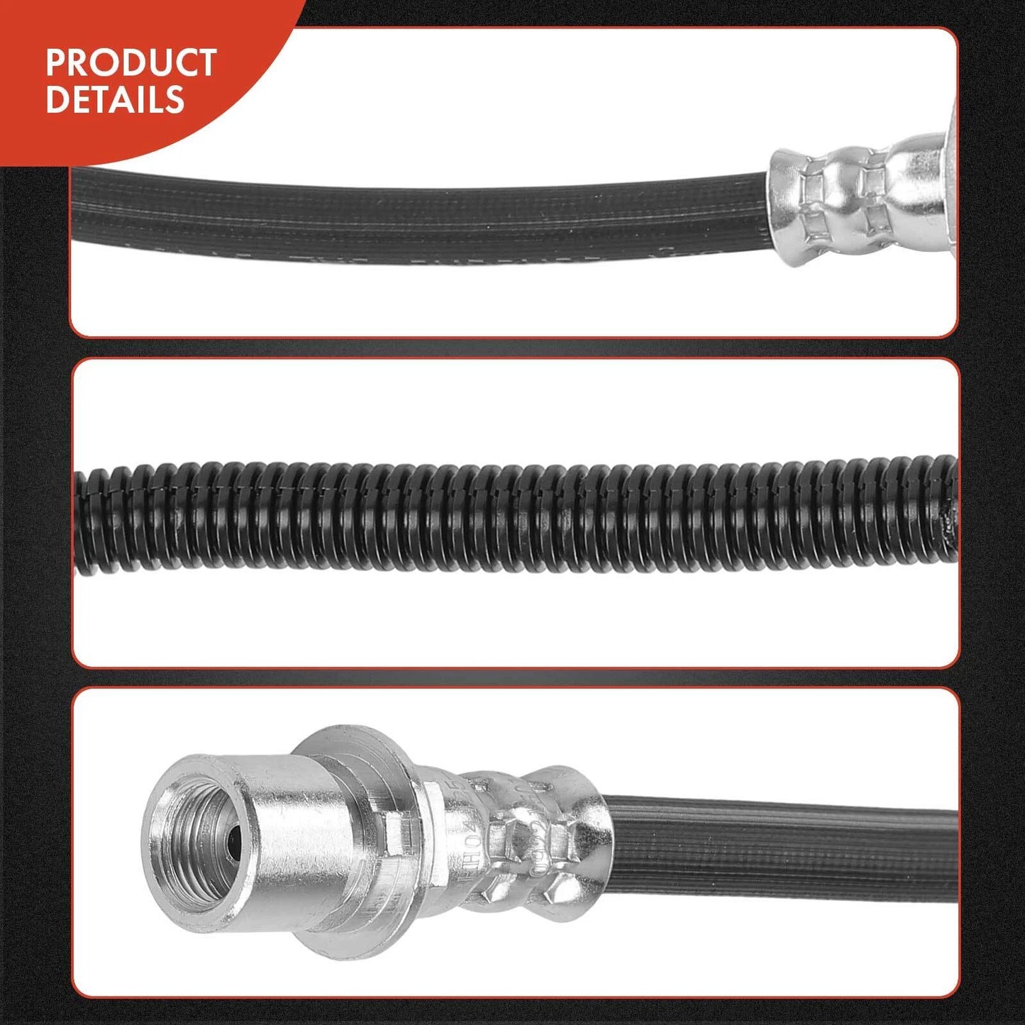 2X Front Brake Hydraulic Hose for Chevy Silverado 1500 (2006–2007)