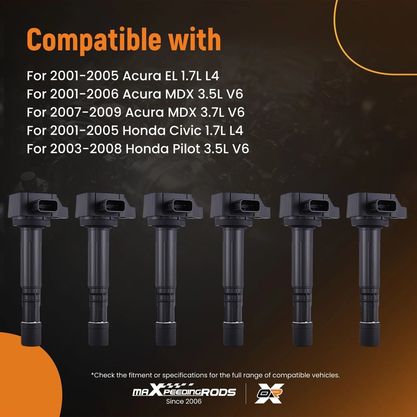Ignition Coil Pack for Acura MDX and Honda Pilot (2001–2008)