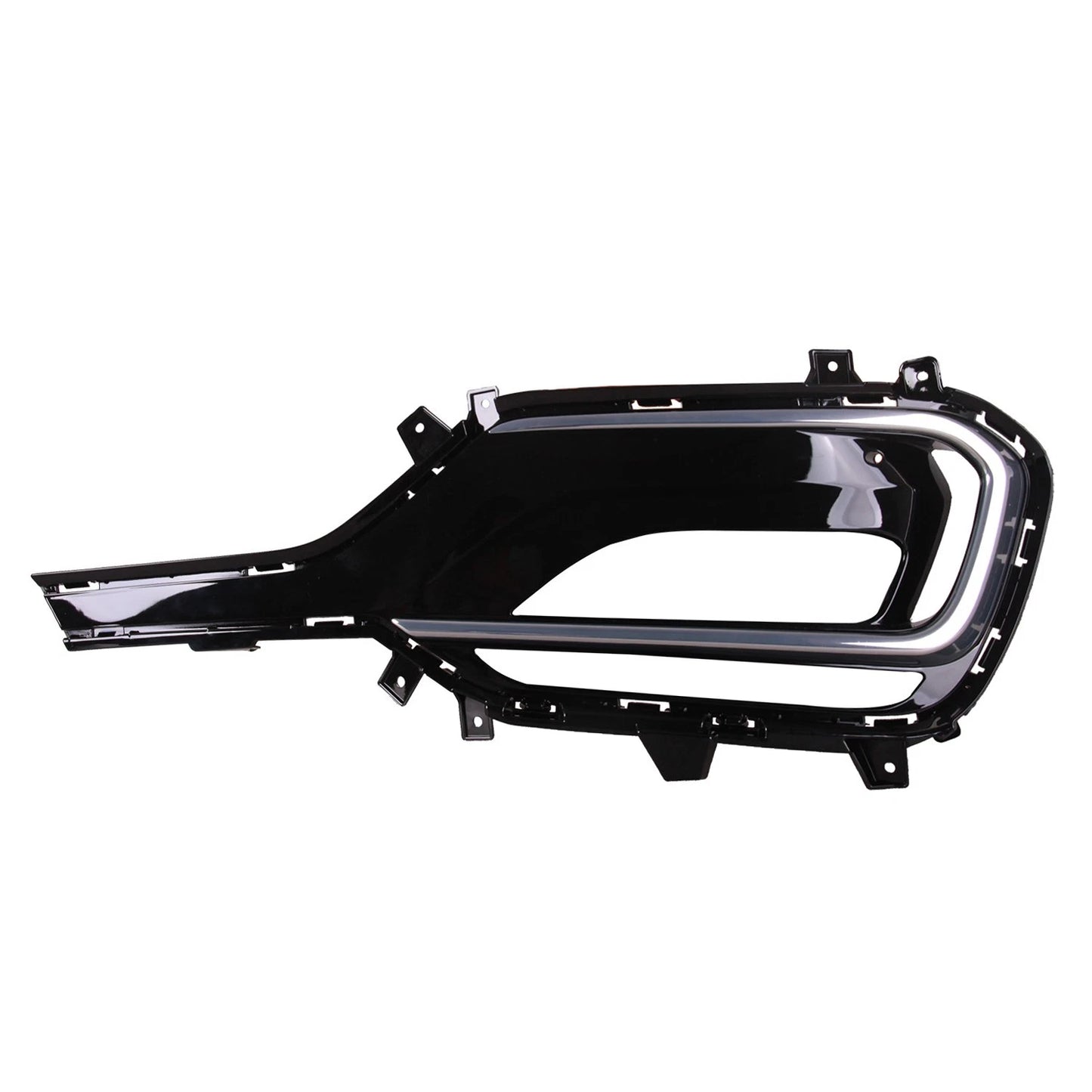 Fog Light Bezel Replacement Black Painted Front Driver Side for Toyota (2005–2015)