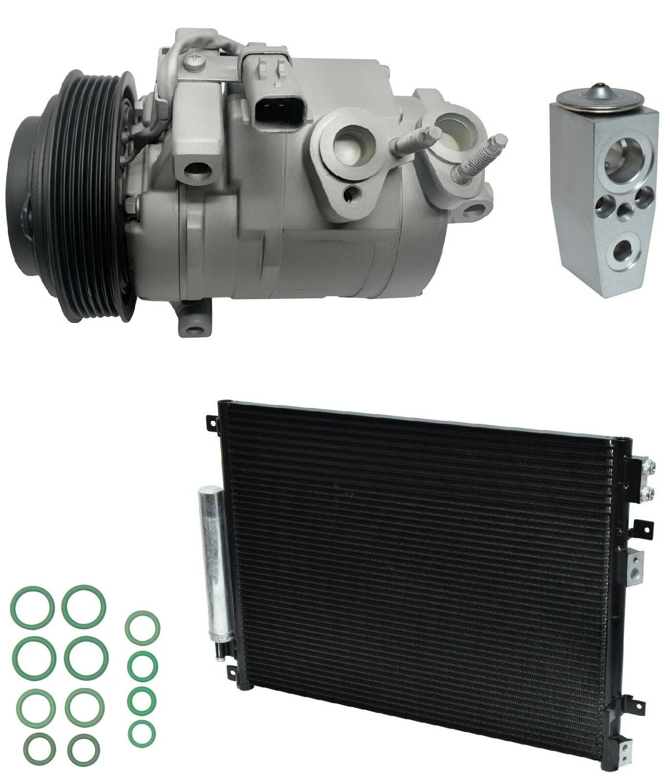 AC Compressor Kit With Condenser Replacement for Dodge Challenger (2014–2014)