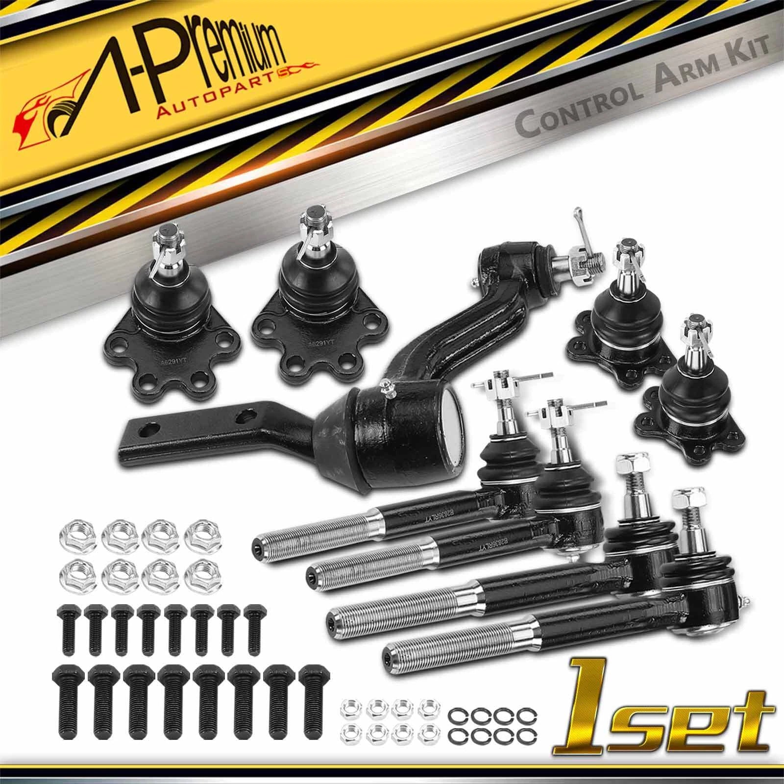 9x Front Idler Arm Ball Joint Tie Rod End for Chevy K2500 (1988–1992)