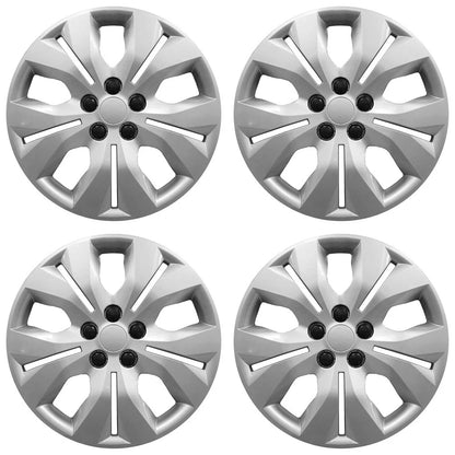 4 New 16" Bolt On Hub Caps Full Rim Skins Wheel Covers for 2010-2016 Chevy Cruze