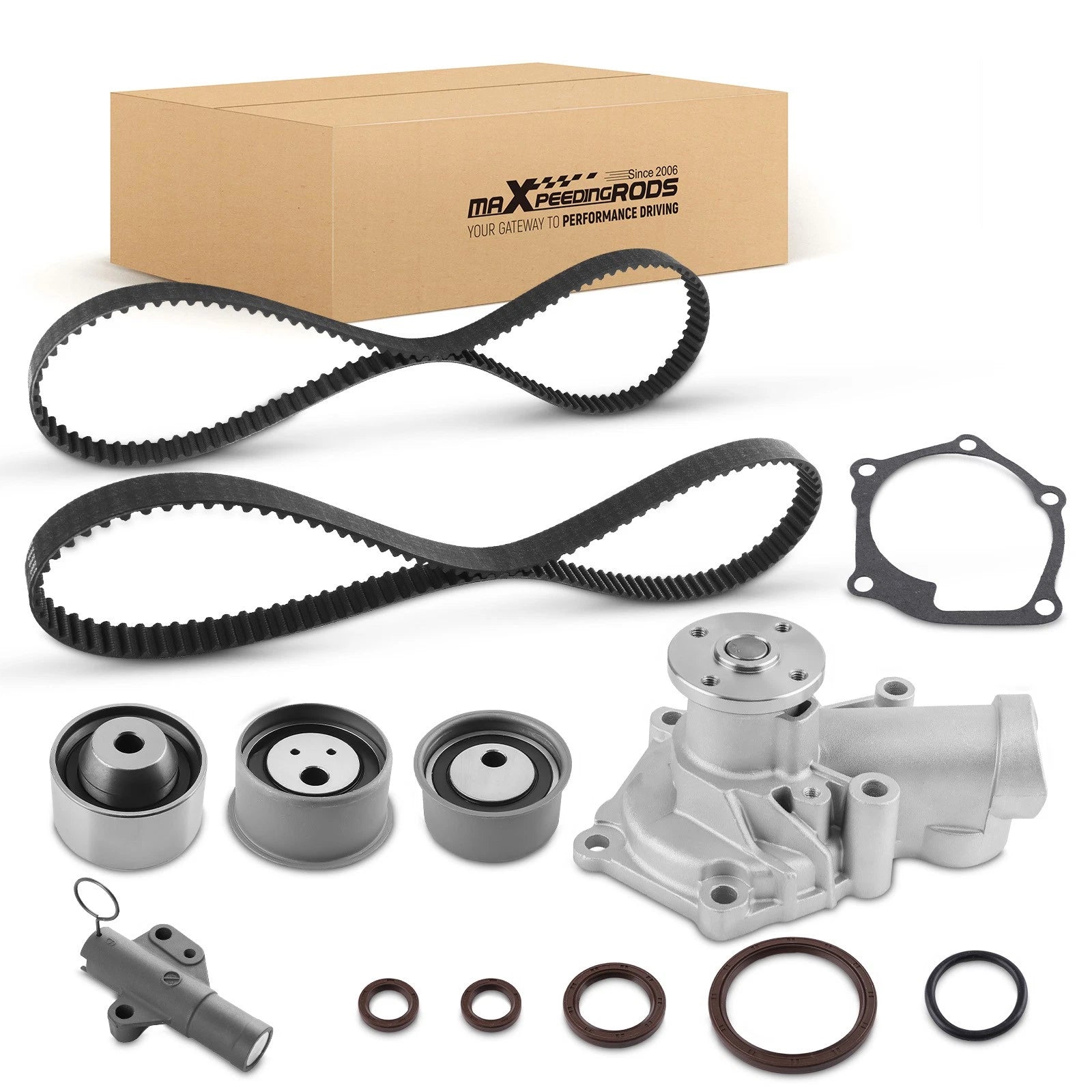 Engine Timing Belt Kit with Water Pump for Mitsubishi Outlander 2.4L (2005–2006)