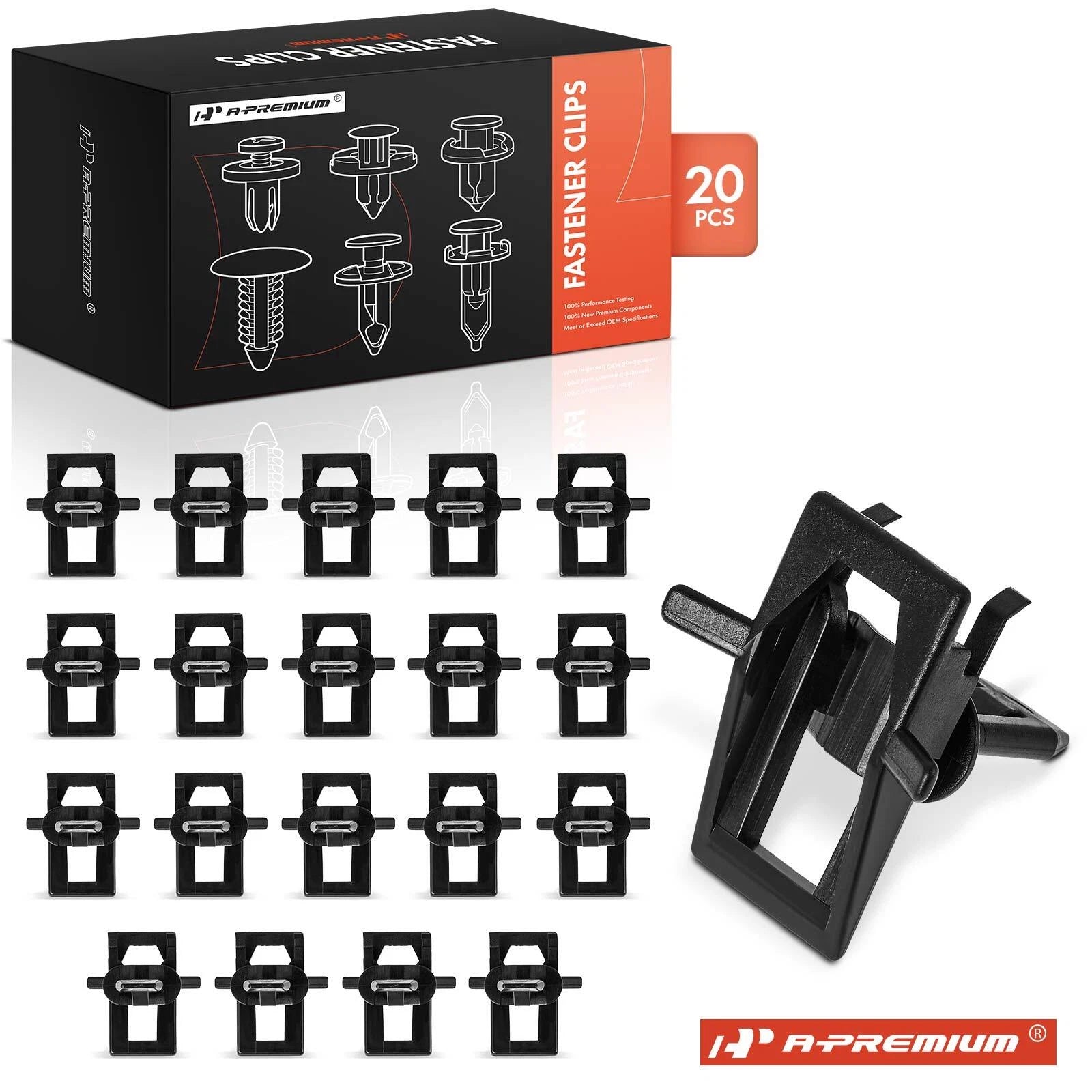 20Pcs Nylon Windshield Upper Garnish Moulding Clips for Chevy