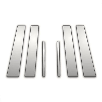 6Pc Chrome Pillar Post Covers for Chrysler Aspen (2005–2019)