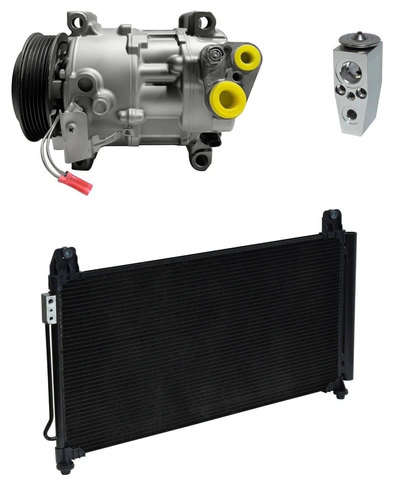 AC Compressor Kit With Condenser for GMC Sierra 3500 HD 6.6L (2017–2017)