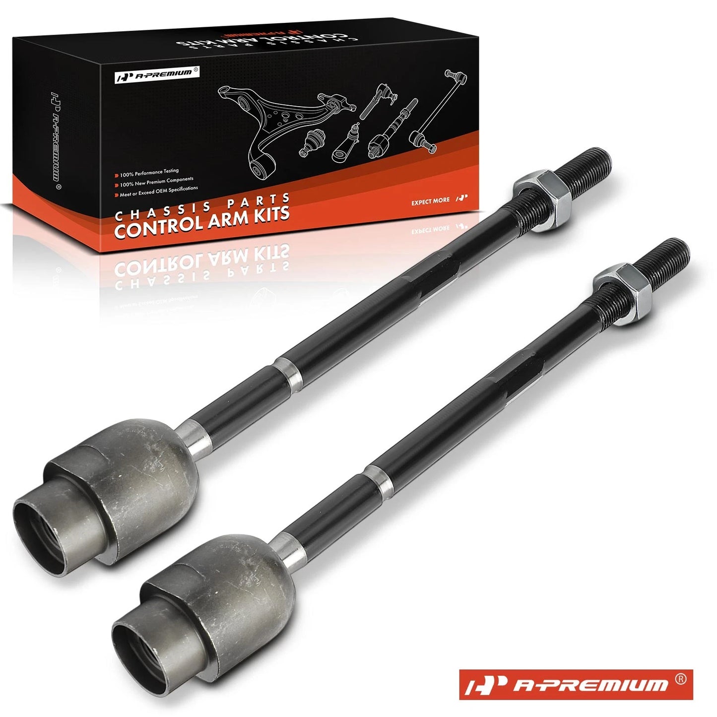 2X Front Inner Tie Rod Ends for Chevrolet Malibu Pontiac G6 (2004–2012)