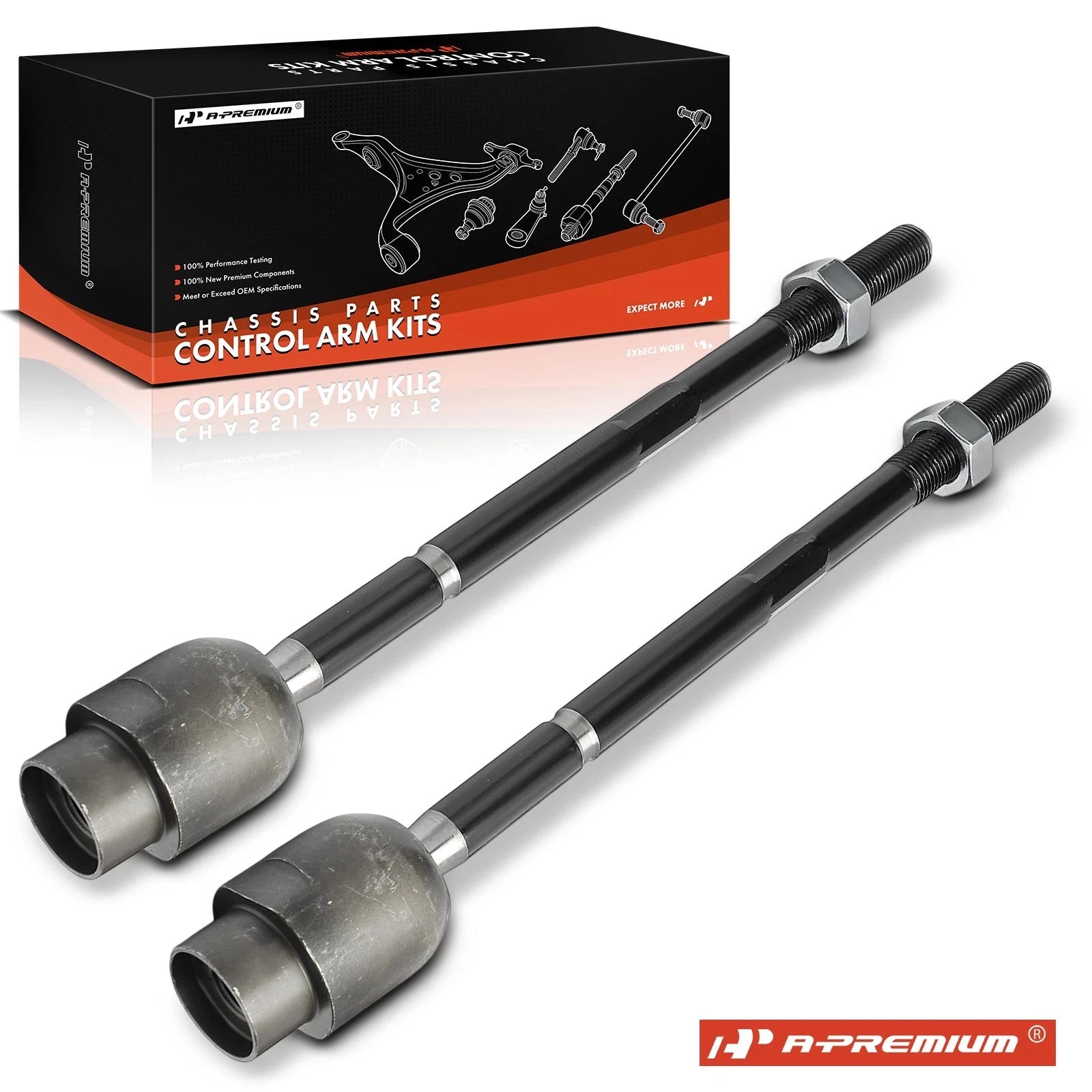 2X Front Inner Tie Rod Ends for Chevrolet Malibu Pontiac G6 (2004–2012)