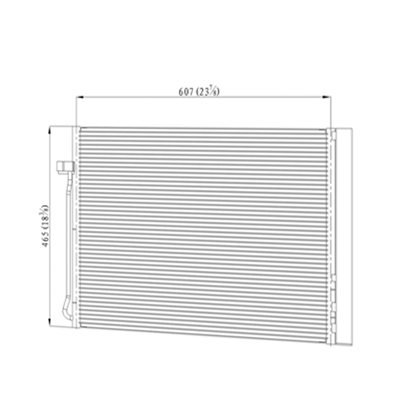 A/C Condenser Replacement for 2007–2018 BMW X5 Rear Repair Part