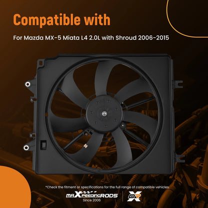 Electric Radiator Cooling Fan for Mazda MX-5 Miata (2006–2015)
