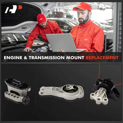 3X Engine Motor & Transmission Mount for Chevy Sonic (2012–2019)